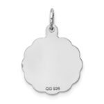 Sterling Silver Rhodium-plated Its a Boy Charm - Image 4