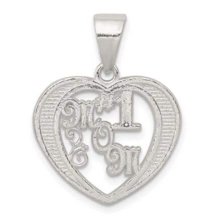 Sterling Silver # 1 Mom Charm