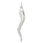 Sterling Silver Italian Horn Pendant