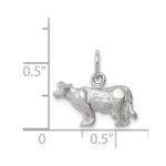 Sterling Silver Cow Charm - Image 4