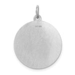 Sterling Silver Rhodium-plated Miniature Pinscher Disc Charm - Image 4