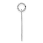 Sterling Silver Rhodium-plated Scottish Terrier Disc Charm - Image 2