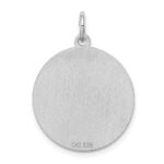 Sterling Silver Rhodium-plated Shih Tzu Disc Charm - Image 4