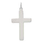 Sterling Silver Satin INRI Crucifix Pendant - Image 4