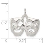Sterling Silver Comedy/Tragedy Charm - Image 4