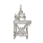 Sterling Silver Sewing Machine Charm - Image 4