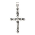 Sterling Silver Antiqued Cross Pendant