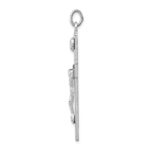 Sterling Silver Platinum-plated Crucifix Pendant - Image 2