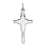 Sterling Silver Platinum-plated & Vermeil INRI Crucifix Charm - Image 4
