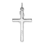 Sterling Silver Platinum-plated & Vermeil INRI Crucifix Charm - Image 4