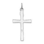 Sterling Silver Platinum-plated & 18k Gold-plated INRI Crucifix Charm - Image 4