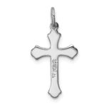 Sterling Silver Platinum-plated & Vermeil Crucifix Charm - Image 4