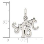 Sterling Silver Sweet 16 Charm - Image 4