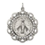 Sterling Silver Antiqued Miraculous Medal