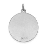 Sterling Silver Platinum-plated Enameled St. Christopher Medal - Image 3