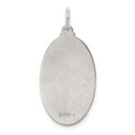 Sterling Silver Platinum-plated & Vermeil St. Christopher Medal - Image 3