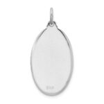 Sterling Silver Platinum-plated St. Christopher Medal - Image 3