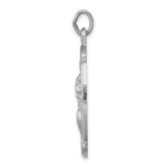 Sterling Silver Platinum-plated St. Christopher Medal - Image 2