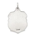Sterling Silver Antiqued St. Michael Badge Medal - Image 4