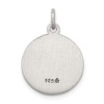 Sterling Silver Antiqued Guardian Angel Medal - Image 4
