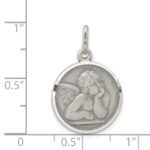 Sterling Silver Antiqued Raphael Angel Charm - Image 3