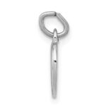 Sterling Silver Platinum-plated & Vermeil Cross in Heart Charm - Image 2