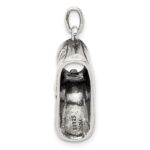 Sterling Silver Antiqued Baby Shoe Pendant - Image 4