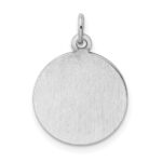 Sterling Silver Rhodium-plated Holy Communion Disc Charm - Image 4