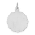Sterling Silver Rhodium-plated First Holy Communion Disc Charm - Image 3