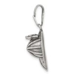 Sterling Silver Antiqued Fireman's Helmet Charm - Image 2
