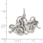 Sterling Silver Antiqued Comedy/Tragedy Charm - Image 3