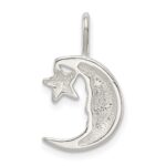 Sterling Silver Moon w/Star Charm - Image 4