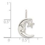 Sterling Silver Moon w/Star Charm - Image 3