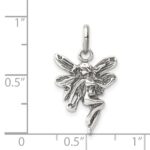 Sterling Silver Antiqued Fairy Pendant - Image 3