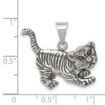 Sterling Silver Antiqued Tiger Charm - Image 3