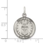Sterling Silver Antiqued U.S. Air Force Medal Charm - Image 3