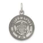 Sterling Silver Antiqued U.S. Navy Medal