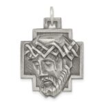 Sterling Silver Antiqued Ecce Homo Medal