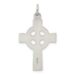 Sterling Silver Antiqued Celtic Cross Charm - Image 3