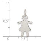 Sterling Silver Girl Charm - Image 3