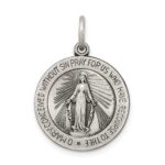 Sterling Silver Antiqued Miraculous Medal