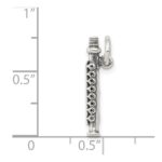 Sterling Silver Antique Flute Charm - Image 3