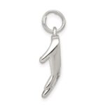 Sterling Silver Rhodium-plated Enameled Piano Charm - Image 2