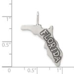 Sterling Silver Antiqued Florida State Charm - Image 3