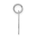 Sterling Silver Rhodium-plated Script Letter P Initial Charm - Image 2