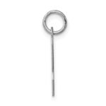 Sterling Silver Rhodium-plated Script Letter R Initial Charm - Image 2