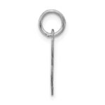 Sterling Silver Rhodium-plated Fancy Script Letter L Initial Charm - Image 2