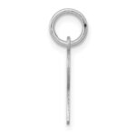 Sterling Silver Rhodium-plated Letter R Initial Charm - Image 2