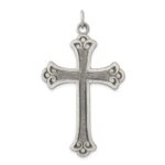 Sterling Silver Antiqued Cross Pendant