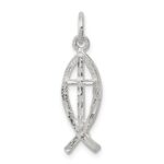 Sterling Silver Ichthus (Fish) Charm